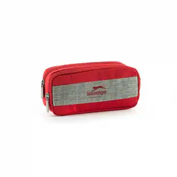 Me 23157 Slazenger Traveller Gri Kırmızı Kalem Çantası