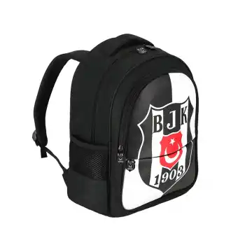 ME 25360 BEŞİKTAŞ BJK 1903 LOGO DESENLİ SUNİ DERİ OKUL ÇANTASI