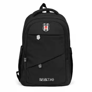 Me 26341 Beşiktaş Çapraz Cep Detaylı Siyah Sırt Çantası