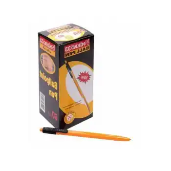 MİKRO 33 SİYAH BASMALI TÜKENMEZ KALEM