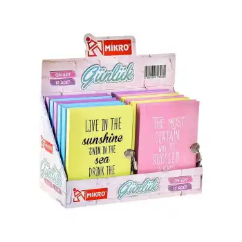 MİKRO GN-629 PASTEL RENK KİLİTLİ GÜNLÜK