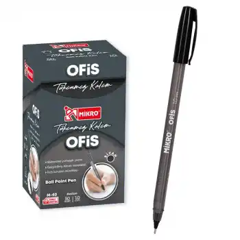 MİKRO M-40 OFİS TİPİ SİYAH TÜKENMEZ KALEM