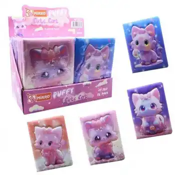 MİKRO PUFFY PF-120 CUTE CAT NOT DEFTERİ