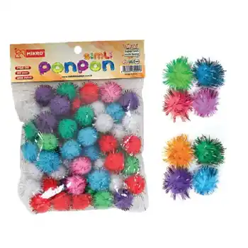 MİKRO SİMLİ PONPON 20 MM 100 LÜPGC-20
