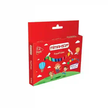 MİMAKS 12 RENK JUMBO KEÇELİ KALEM JFY-4513