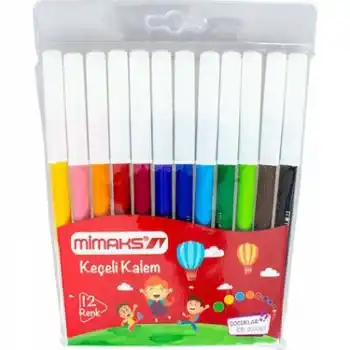 MİMAKS 12 RENK KEÇELİ KALEM FK-8912 (KAMPANYA)