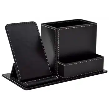 MİMAKS DK-155 3 BÖLME SUNİ DERİ TELEFON STANDTLI