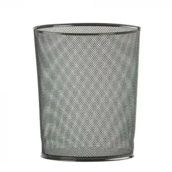 MİMAKS MİDİ BOY METAL FİLE SİYAH ÇÖP KOVASI