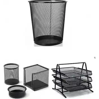 MİMAKS MS-6 METAL EVRAK RAFI + 3 LÜ MASA OFİS SETİ 6 LI