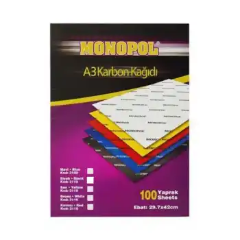 MONOPOL A3 MAVİ KARBON KAĞIDI 3110