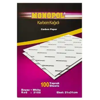 MONOPOL A4 BEYAZ KARBON KAĞIDI 3105