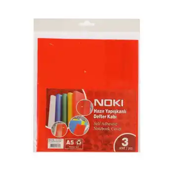 NOKİ A4 HAZIR DEFTER KABI KIRMIZI 10 LU 60164-10