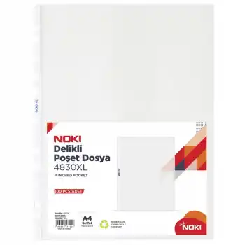 Noki A4 Poşet Dosya Xl100 Lü 4830xl