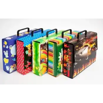 NOKİ KUTU KLASÖR DESENLİ KULPLU ÇANTA 3200DK