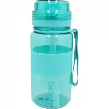 NOKİ T-0113 KIDS TRİTAN SİLİKON KEMERLİ PİPETLİ ASKILI MATARA 400 ML