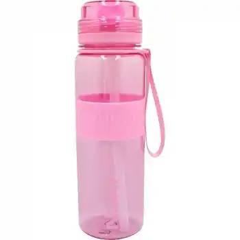 NOKİ T-0114 TRİTAN SİLİKON KEMERLİ ASKILI PİPETLİ MATARA 590 ML