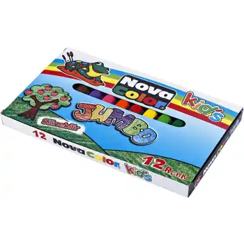 NOVA COLOR 12 RENK JUMBO MUM BOYA NC-2124