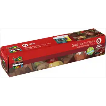 NOVA COLOR 6 RENK GUAJ BOYA ŞİŞE NC-113