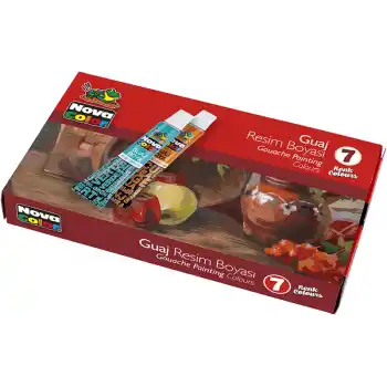 NOVA COLOR 7 RENK GUAJ BOYA TÜP  NC-101