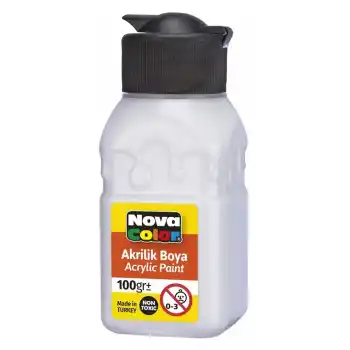 NOVA COLOR AKRİLİK BOYA 100 ML BEYAZ NC-2014