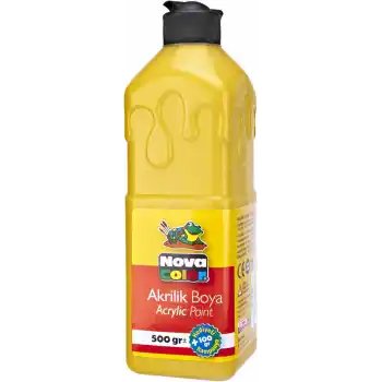NOVA COLOR AKRİLİK BOYA 500 ML SARI NC-381