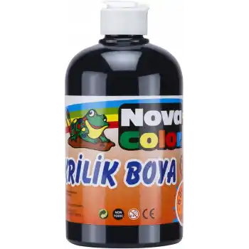 NOVA COLOR AKRİLİK BOYA 500 ML SİYAH NC-386