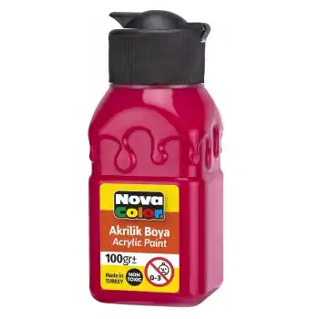 NOVA COLOR AKRİLİK BOYA KIRMIZI 100 ML NC-2011