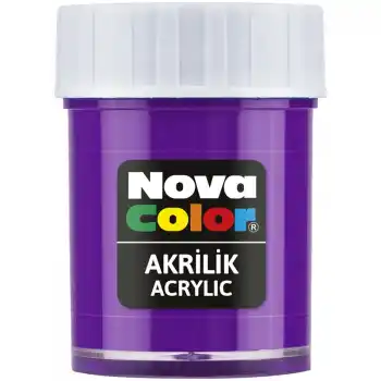 NOVA COLOR AKRİLİK BOYA MOR ŞİŞE NC-177 (ADET)