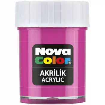 NOVA COLOR AKRİLİK BOYA PEMBE ŞİŞE NC-178 (ADET)
