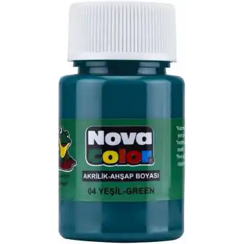 NOVA COLOR AKRİLİK BOYA YEŞİL ŞİŞE NC-172