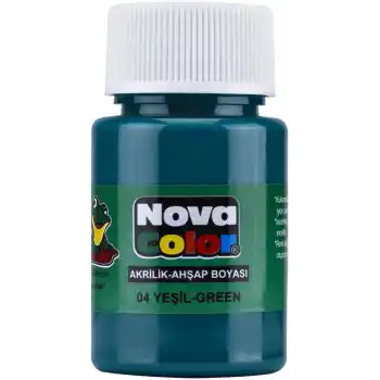 NOVA COLOR AKRİLİK BOYA YEŞİL ŞİŞE NC-172
