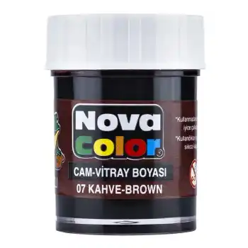 Nova Color Cam Boyası Kahverengi Su Bazlı Nc-155