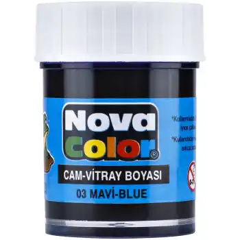 NOVA COLOR CAM BOYASI MAVİ SU BAZLI NC-151