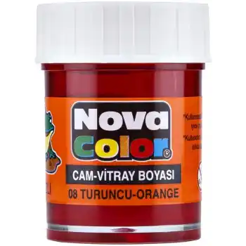 NOVA COLOR CAM BOYASI TURUNCU SU BAZLI NC-156