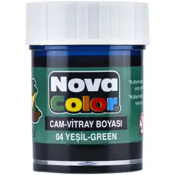 Nova Color Cam Boyası Yeşil Su Bazlı Nc-152