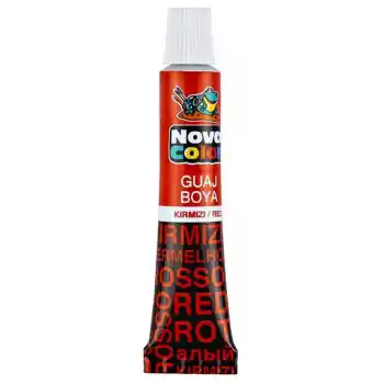 NOVA COLOR GUAJ BOYA TÜP KIRMIZI NC-116