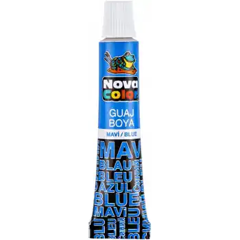 NOVA COLOR GUAJ BOYA TÜP MAVİ NC-117