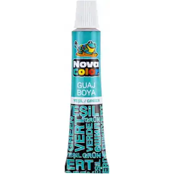 NOVA COLOR GUAJ BOYA TÜP YEŞİL NC-118