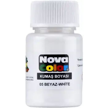 NOVA COLOR KUMAŞ BOYASI BEYAZ NC-163