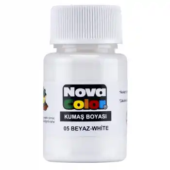 NOVA COLOR KUMAŞ BOYASI BEYAZ NC-163