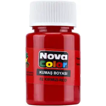 NOVA COLOR KUMAŞ BOYASI KIRMIZI NC-160