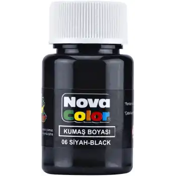 NOVA COLOR KUMAŞ BOYASI SİYAH NC-164