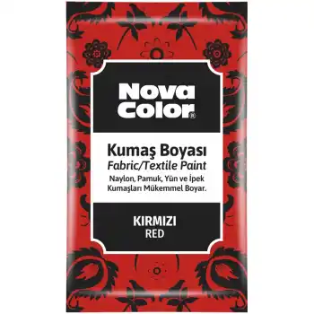 NOVA COLOR TOZ KUMAŞ BOYASI KIRMIZI 12 GR NC-901