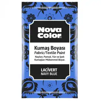 NOVA COLOR TOZ KUMAŞ BOYASI LACİVERT 12 GR NC-909
