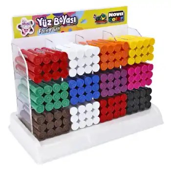NOVA COLOR YÜZ BOYASI 144 LÜ STAND NC-200