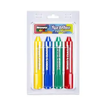 NOVA COLOR YÜZ BOYASI 4 LÜ NC-211