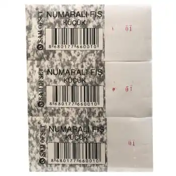 NUMARALI FİŞ KÜÇÜK DÜZİNE100 YP.