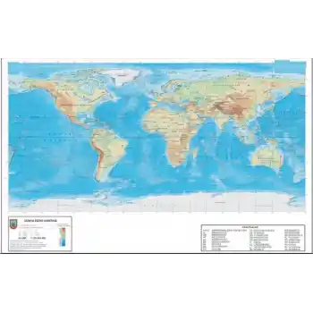 ODAK 35X50 DÜNYA SİYASİ-FİZİKİ HARİTASI