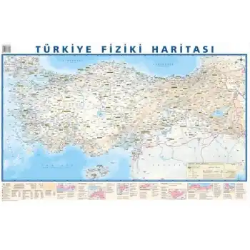 Odak 70x100 Türkiye Siyasi-fiziki Haritası