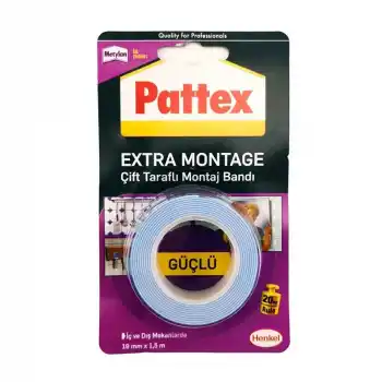PATTEX EXTRA ÇİFT TARAFLI MONTAJ BANDI 20 KG 1871238